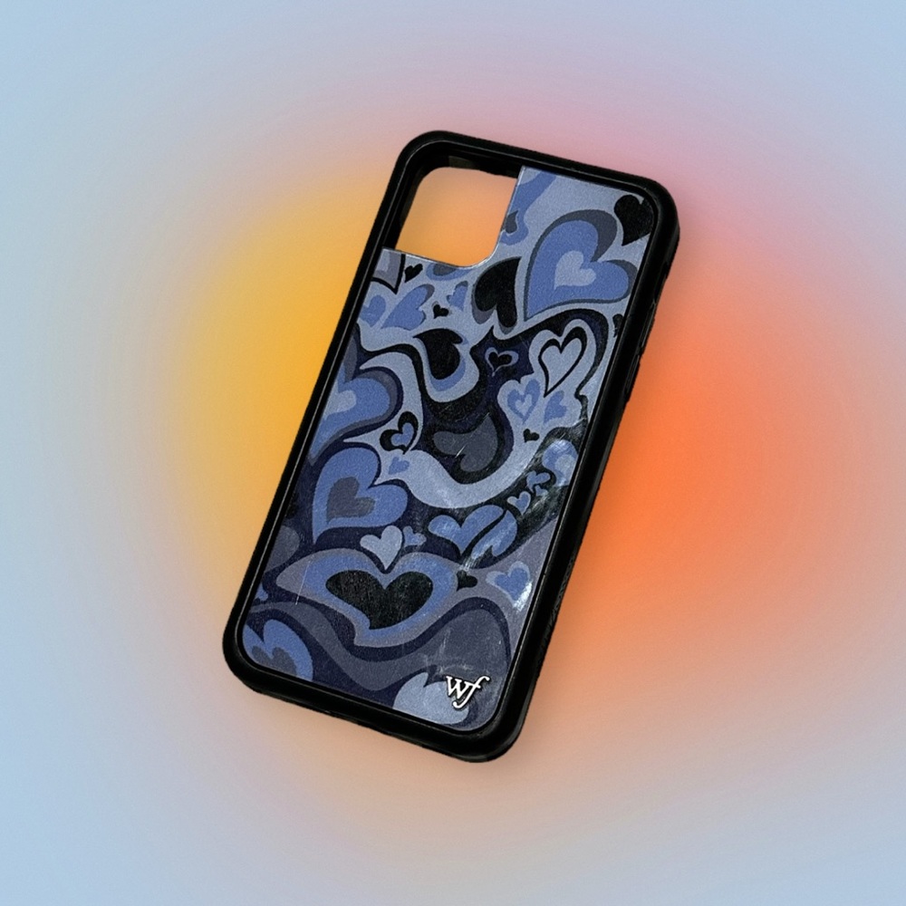 Purple Heart Wildflower phone case for iPhone 11 Pro Max